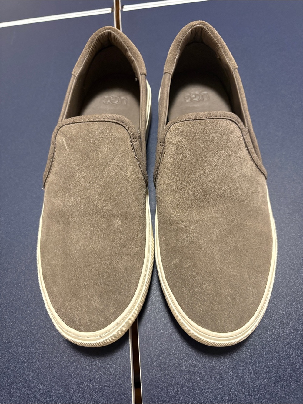 Women’s Ugg size 7 Slip-On Suede Casual Sneakers - Taupe